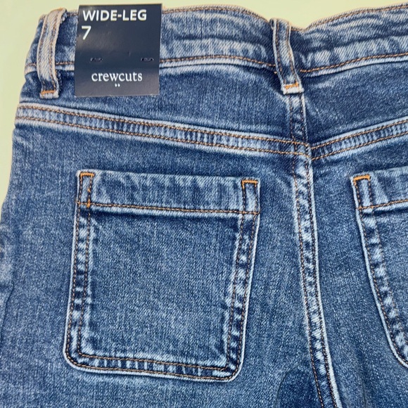 Crewcuts Girls Wide-Leg size 7 Jeans Denim NWT - Picture 4 of 4